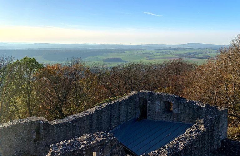 Fernsicht Burg Hauneck